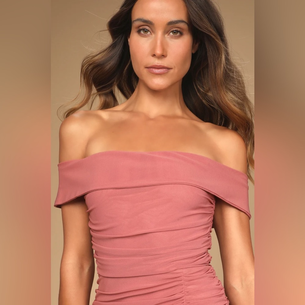 Lulu’s Revel in the Romance Off the Shoulder Maxi Dress - Picture 4 of 16